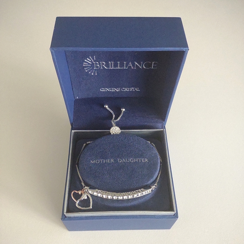 Brilliance Crystal Mother Daughter Bracelet